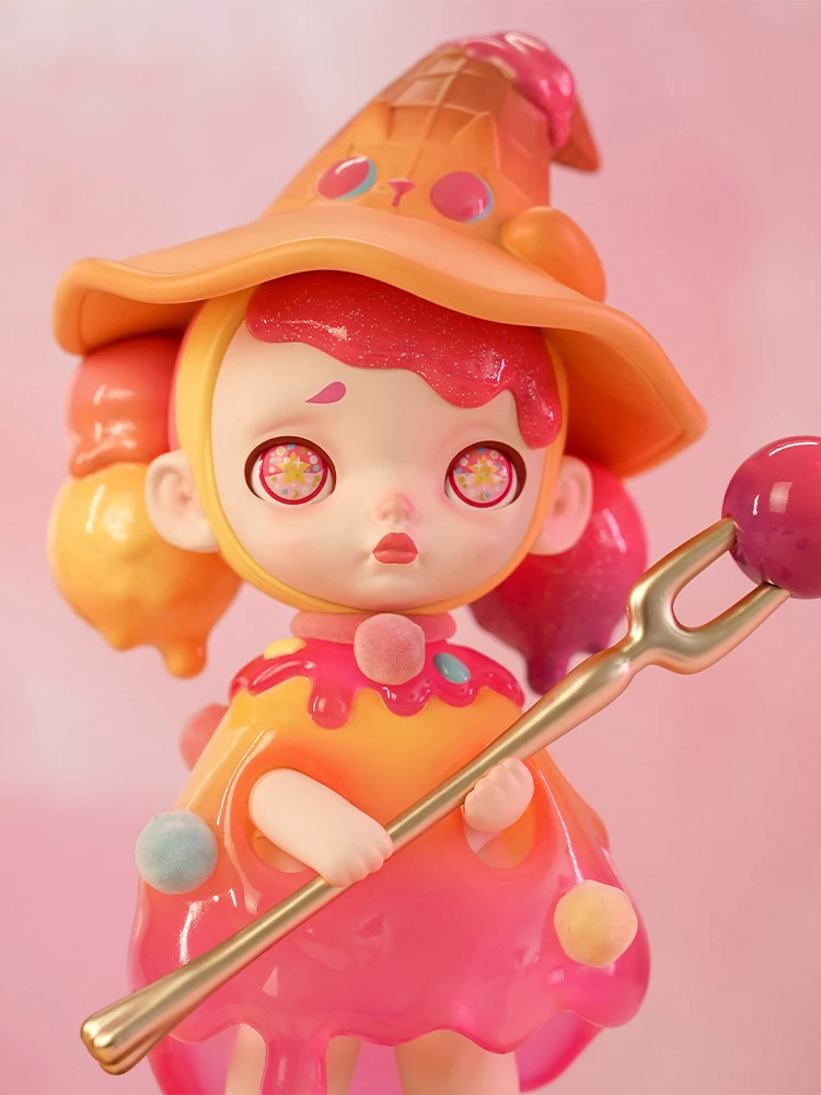 Laura Girl Raspberry Ice Cream Cone Witch 200% Figure Kawaii Desktop Model Action Figure Home Accessories Cute Gift Girls Toys