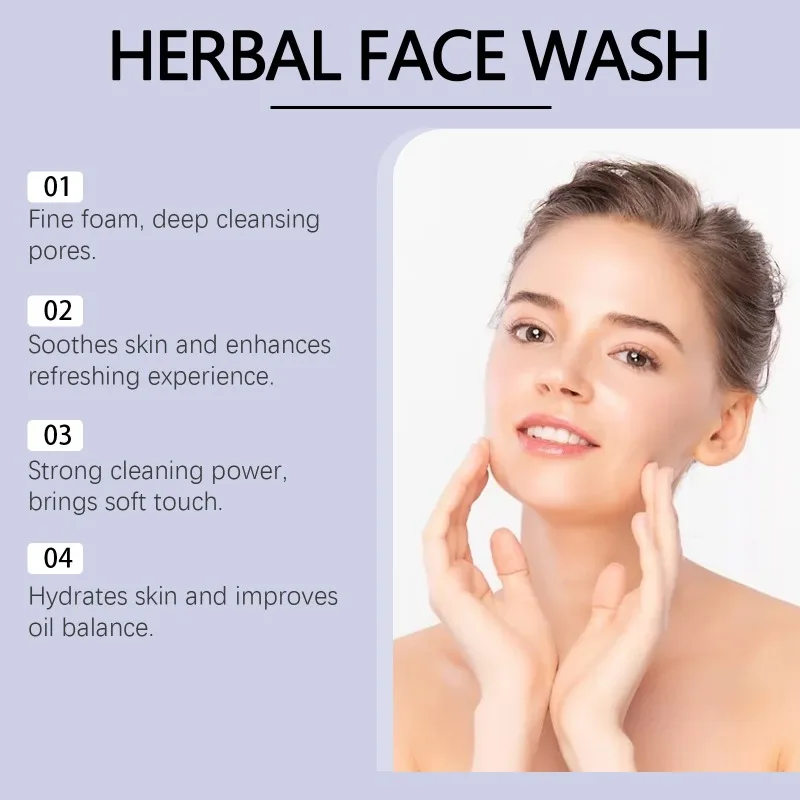 Gentle Soothing Facial Cleanser Amino Acid Formula Moisturizing For Sensitive Skin Daily Use