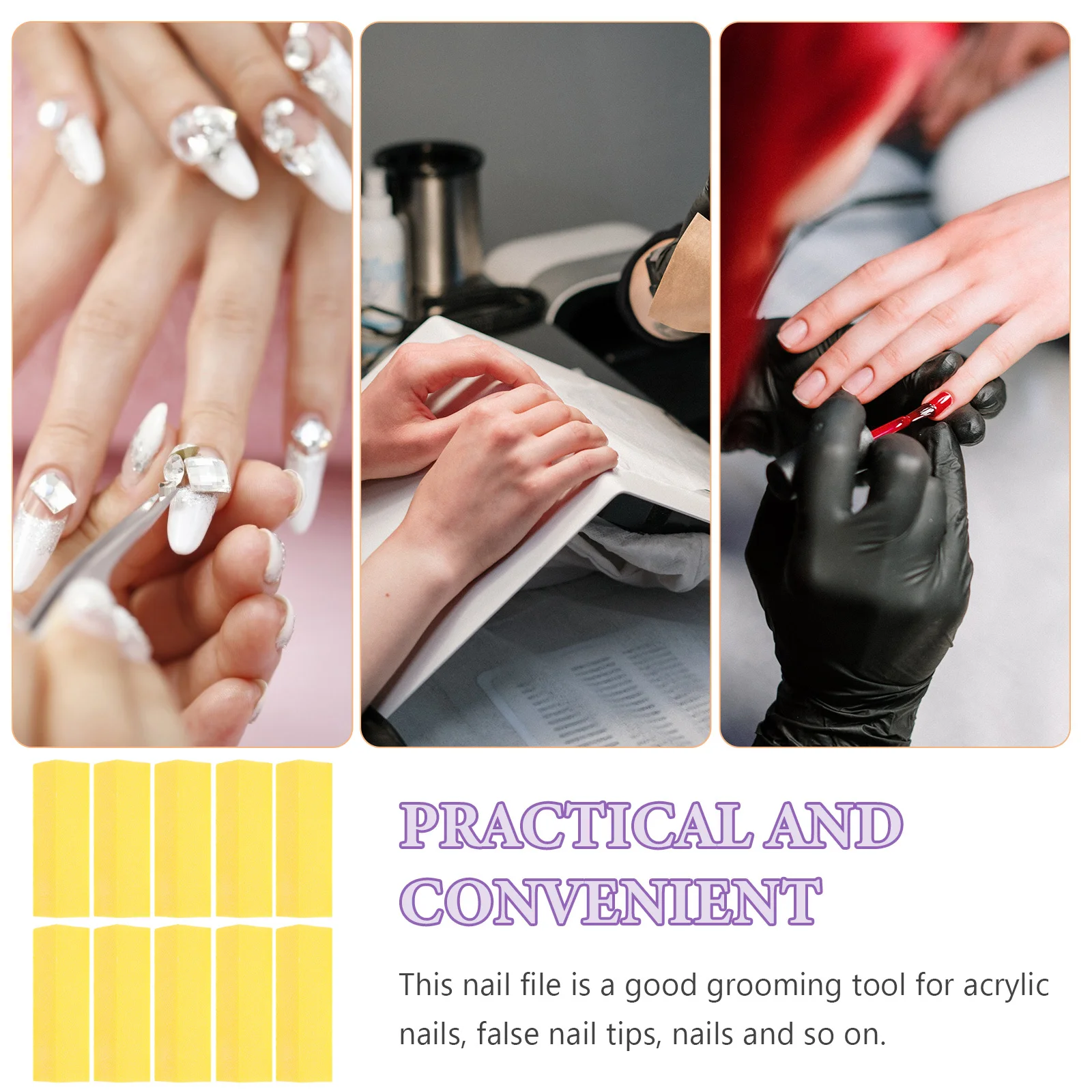 10 stuks nagelbufferblokken vinger teennagelvijl manicure pedicure polish verwijdering salon thuisgebruik duurzaam praktisch