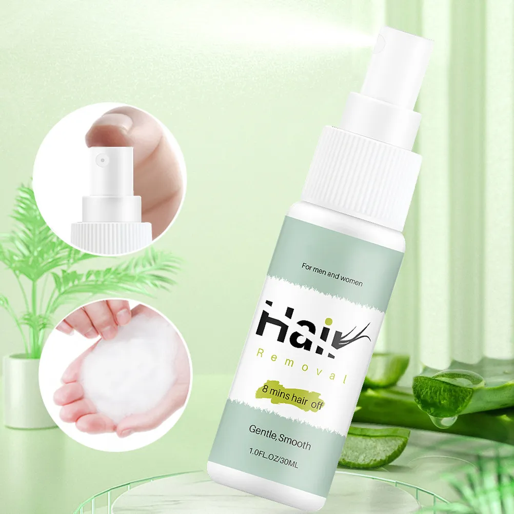 Moisturizing Hair Removal Spray Gentle Depilatory Liquid for Arms Legs Underarms Body Painless Hair Remover Treatment Spray