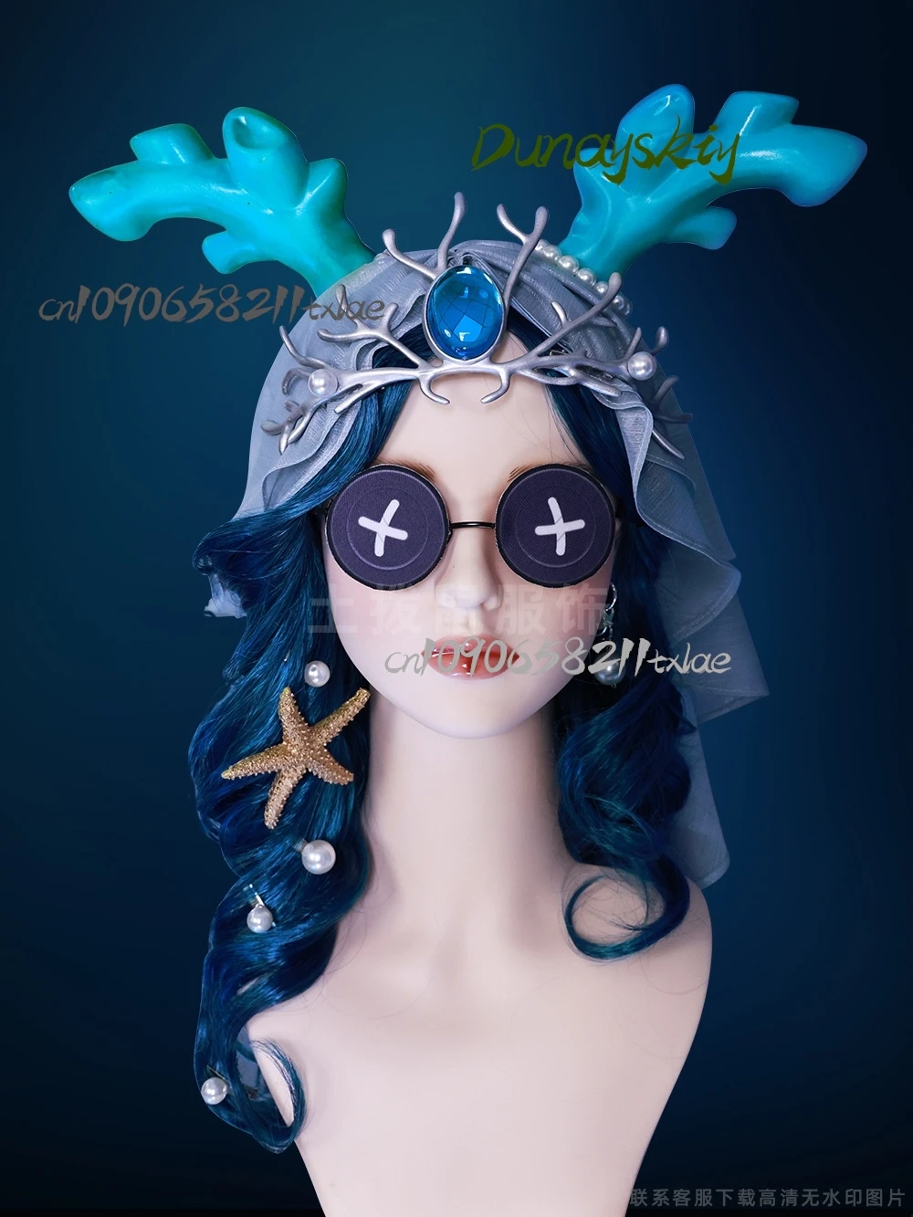 Identity V Fiona Gilman Priestess аниме костюмы для косплея парик аксессуары сексуальные купальники высокого качества синий Гайнсай Ки Хэллоуин