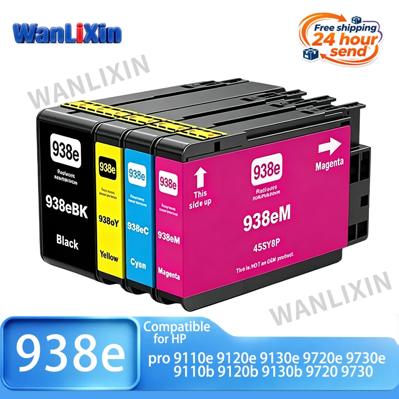 938e 938 Ink Cartridge with High Quality Compatible for HP OfficeJet Pro 9720 9730 9110e 9120e 9130e 9720e 9730e 9110 9120 9130