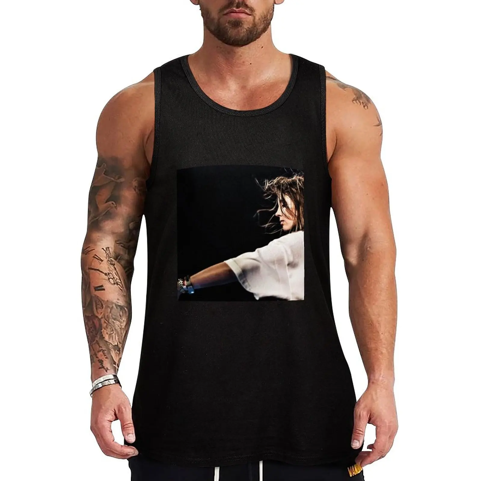 

De witte Tank Top Sleeveless T-shirt gym wear men man sexycostume gym shirts