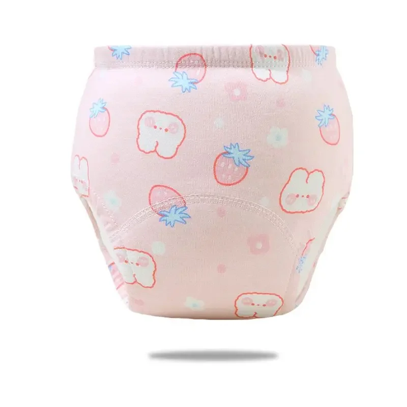 8PC Baby Potty Toilet Training Pants Nappies Cartoon Boys Girls Underwear Cotton TPU WaterProof Panties Reusable Diapers