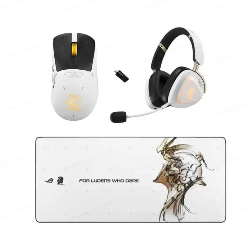 ROG Kojima Productions Limited Edition Headphones Mouse Mouse Pad with Triple-Mode Connection 2.4GHz + Bluetooth Mouse Gifts