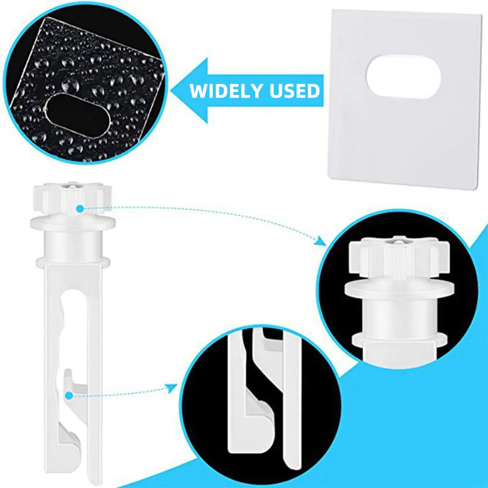 12 مجموعة عمودي أعمى ينبع استبدال الستار إصلاح أجزاء علامات التبويب واضحة للستائر نافذة أعمى المثبتات البلاستيك الجذعية أداة