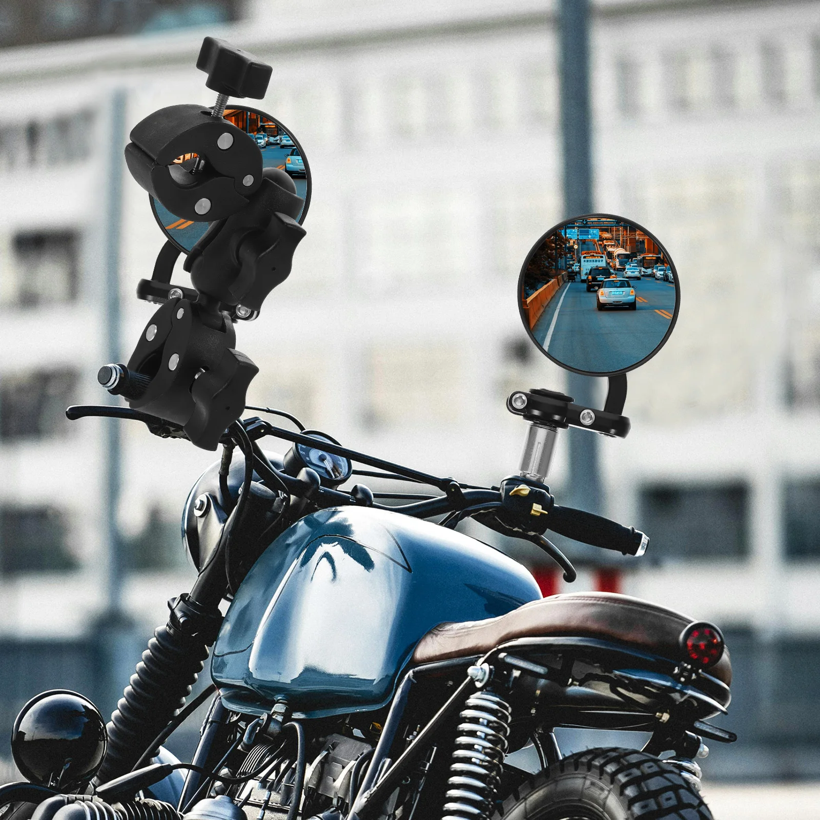 

Motorcycle Camera Mount Car Phone Holder Head Mounting Clip Bike Clamp Motorbike