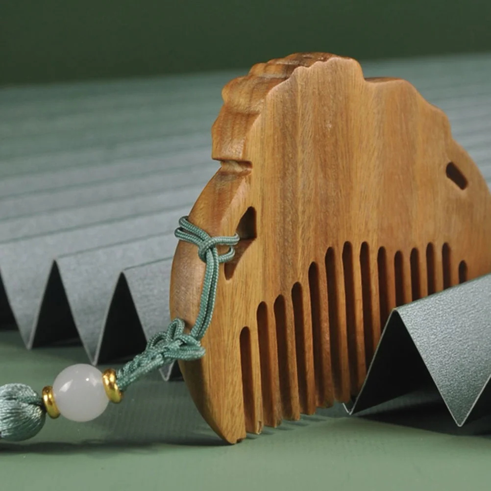 

Wooden Hair Brush with Dangle Tassel Detangling Massage Comb for Women Men Kids All Hair Types Massage Brush Women Comb