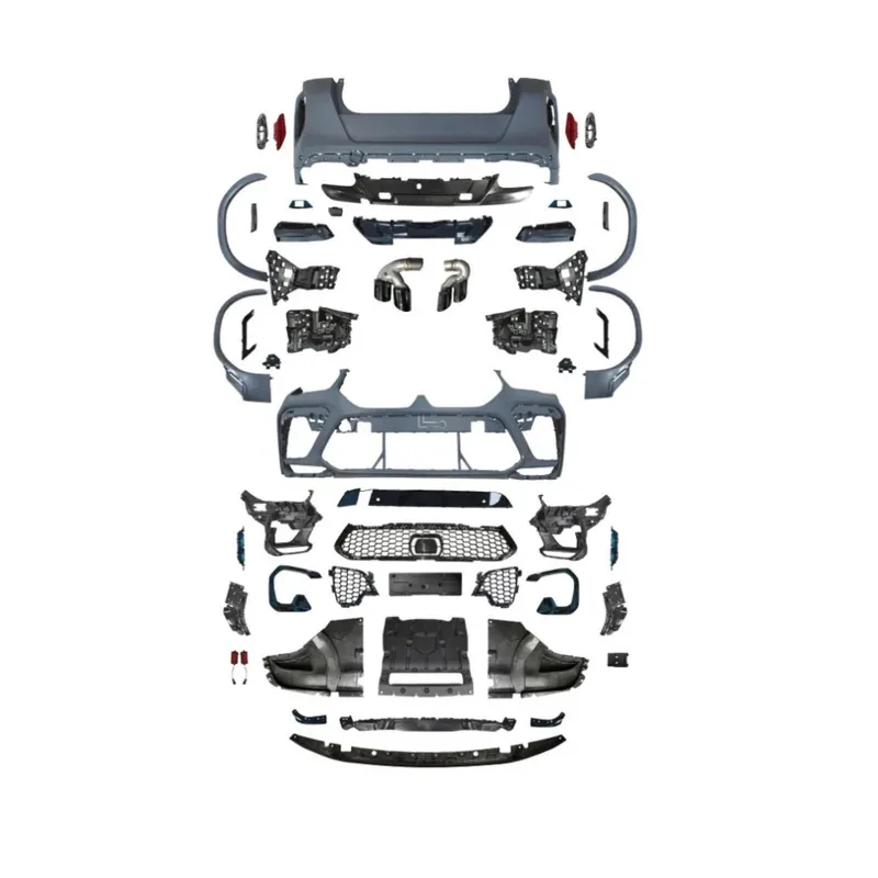 

19-22 for X6G06 Upgrade X6M Car Kits Front Rear Car Bumpers 4 Exhaust Pipes Double Line Grille Modification Body Kits