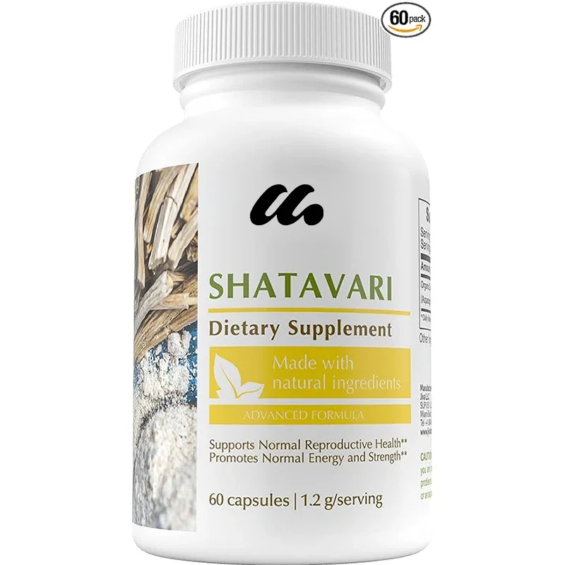 Organic Shatavari Capsules - Shatavari Root Powder Extract Supplement - Made from Asparagus Racemosus Root Herb -60 Capsules