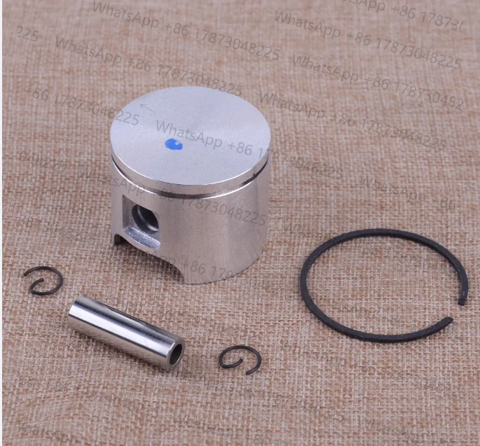 LETAOSK Silver 46mm Piston And Pin Ring Circlips Cylinder Gasket Set Fit For  55 55 Rancher Chainsaw #503 60 81-71