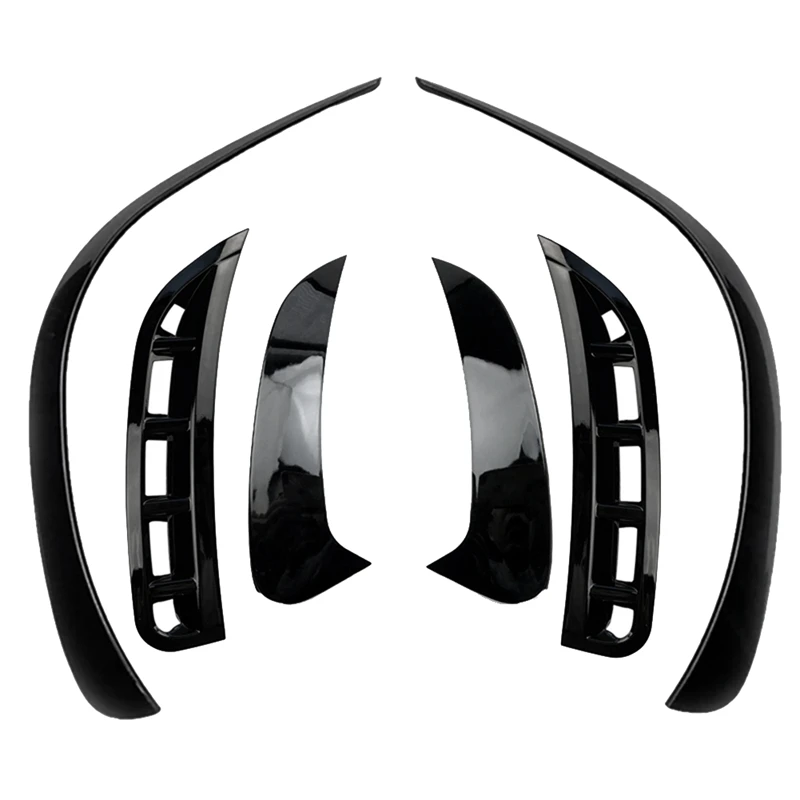 

6Pcs Car Front&Rear Bumper Splitter Spoilers Trim For Mercedes-Benz GLE W167 2020 AMG