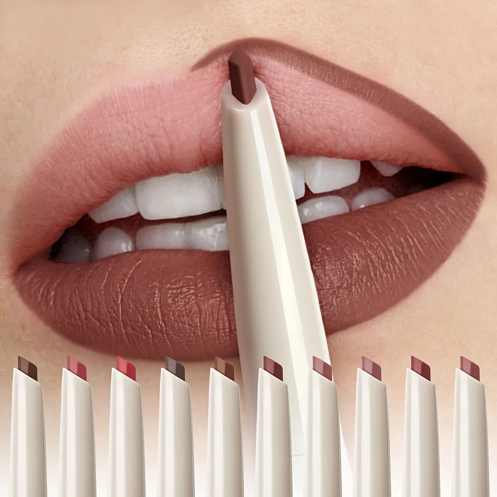 マットリップライナーペン1本、長持ちする耐水性と耐汗性、ツイストデザイン - 詰まりにくい、あらゆる肌タイプに適しています。