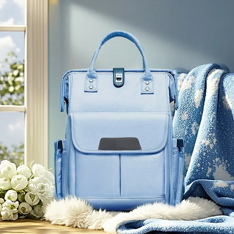 أكياس الحفاضات الجديدة الراقية تخزين الحليب في الهواء الطلق العزل سعة كبيرة فصل جاف رطب متعدد الوظائف حقيبة الأم مقاوم للماء