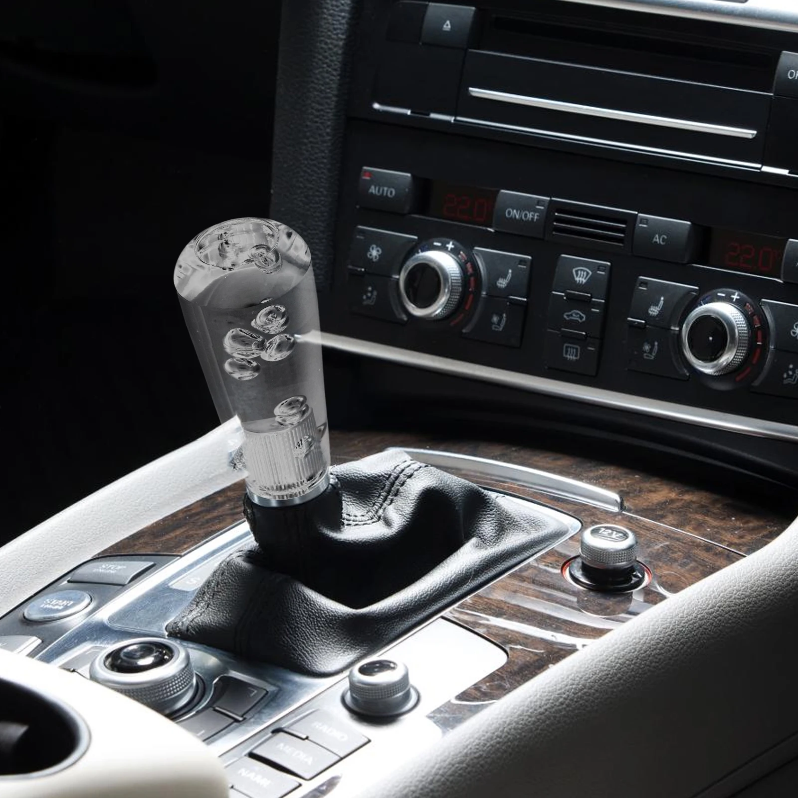 

Crystal Bubble Shift Knob Universal Manual Automatic Transmission Vehicle Gear Lever Replacement Car Interior Decoration