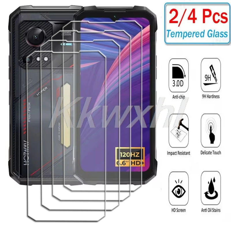 2-4PCS Tempered Glass For HOTWAV Hyper 7S 6.6