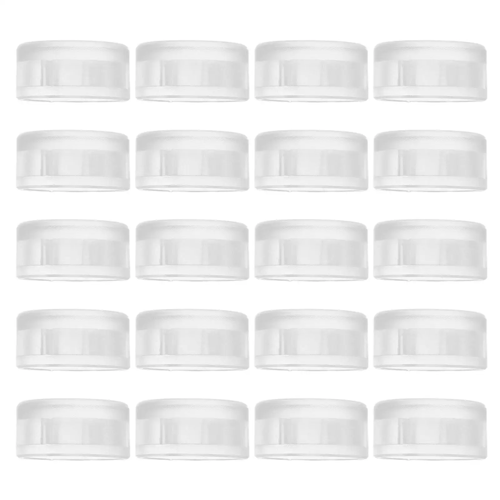 20 шт., прозрачная крышка для педали, прочный пластиковый ножной переключатель, кнопка гитарной педали эффектов, сменный аксессуар, совместимый для