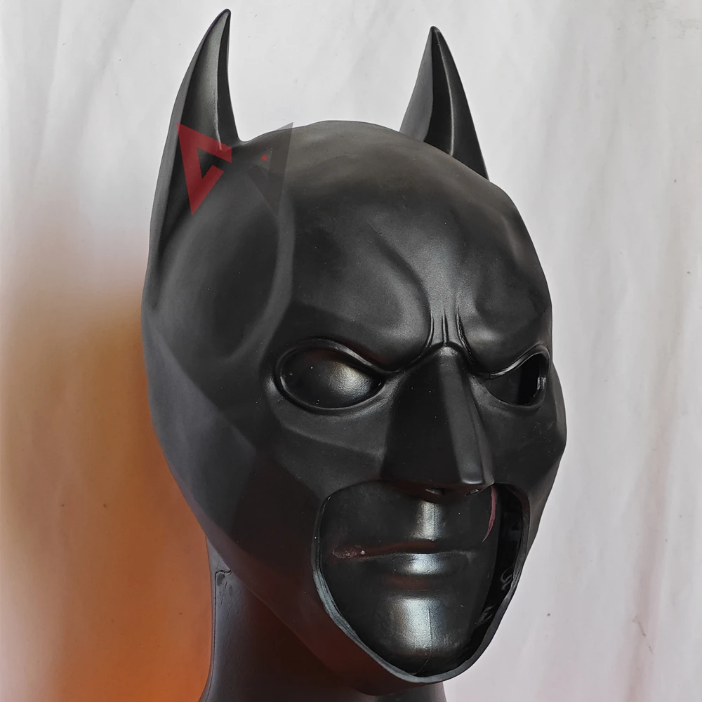 New Bruce Wayne Bat Hero Cosplay Helmet Movie Superhero Face Mask for Men Full Head Latex Helmet Adult Woman Disguise Prop