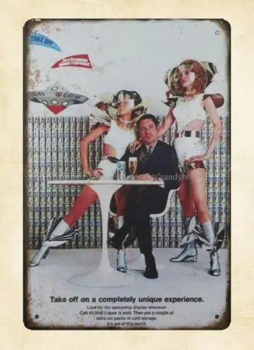 Take off on a completely unique experience Colt 45 malt metal tin sign wall art