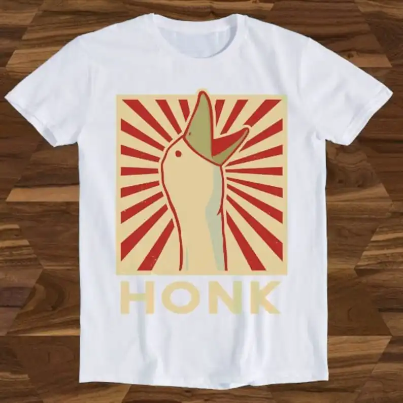 Honk Goose Duck Animal Meme Funny Gift T-Shirt T741