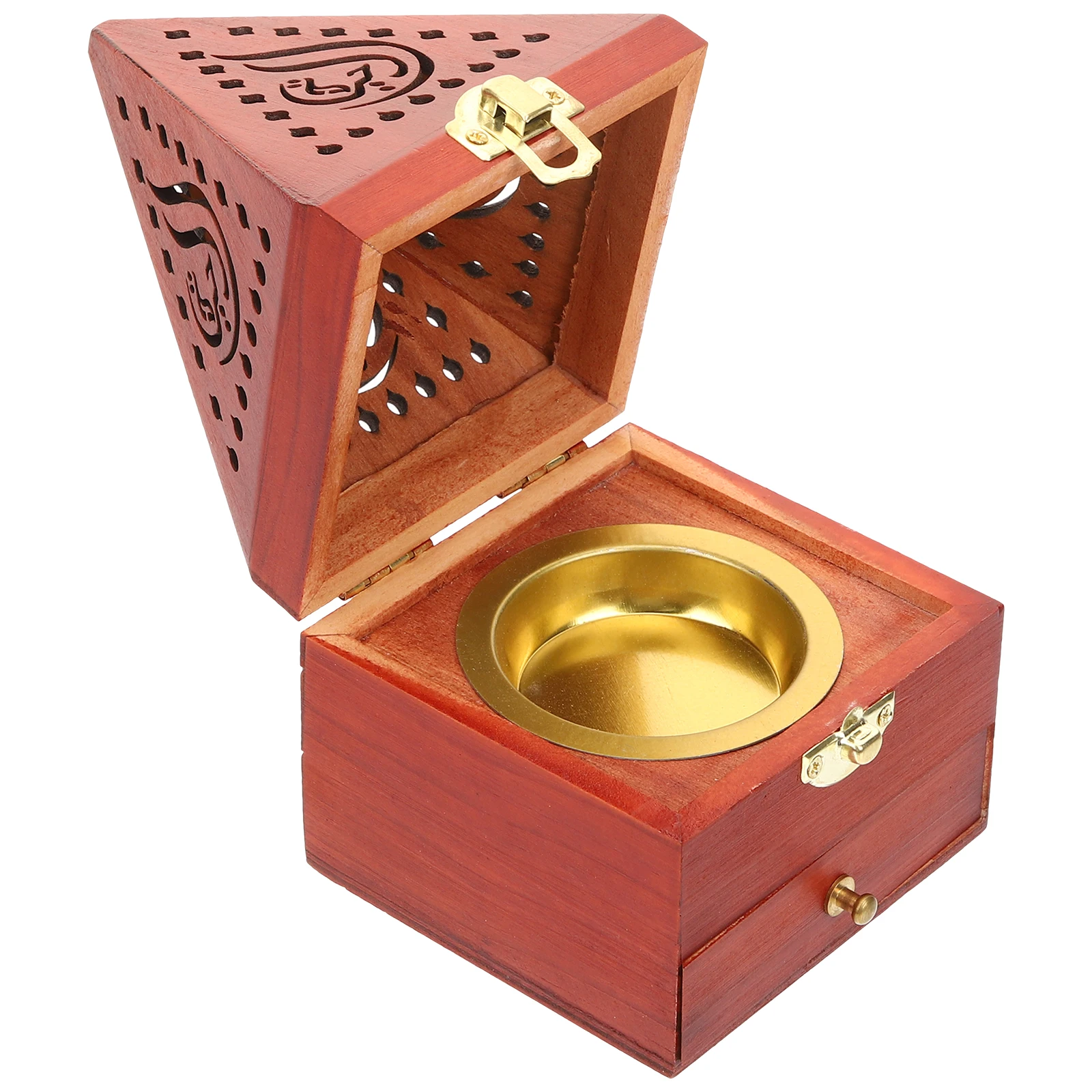 

Incense Burner Aromatherapy Box Wooden Censer Holder Vintage Home Decor Chinese Style Safe Reliable Not Deform Break Beautiful
