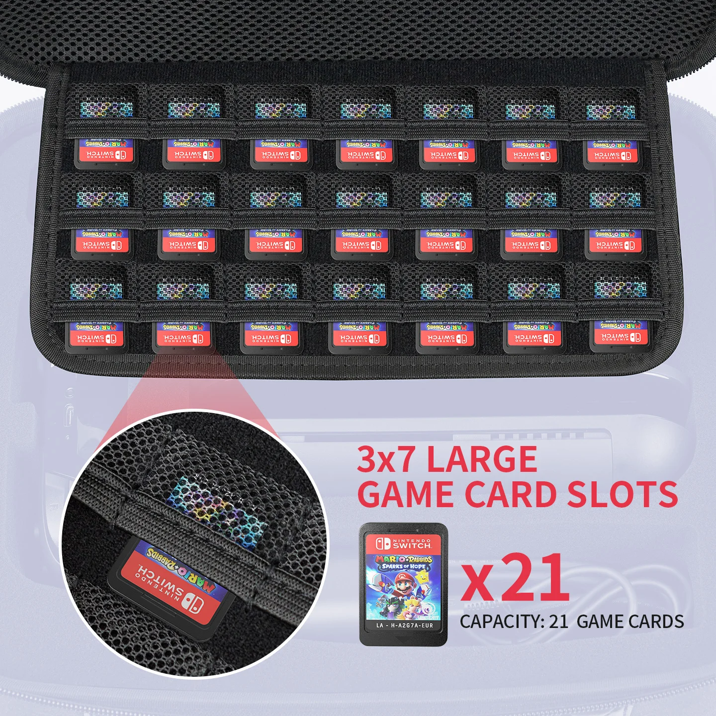 Etui podróżne na Switch 2, duża pojemność, ochronne torba do przechowywania akcesoriów Switch 2 — zdjęcie produktu 4