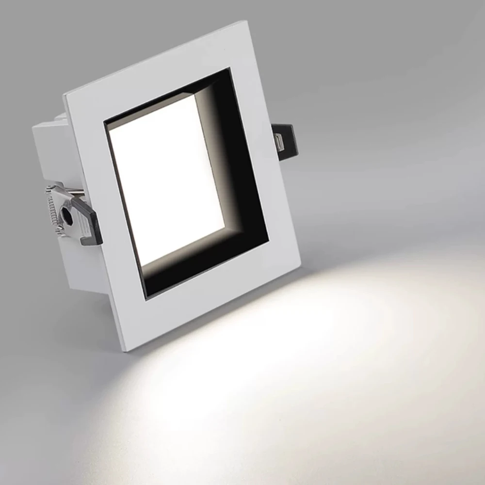 LED Single-Head and Double-Head Downlight, Ultra-Thin Square Downlight for Household Living Room, Dining Room, Shopping Mall Use