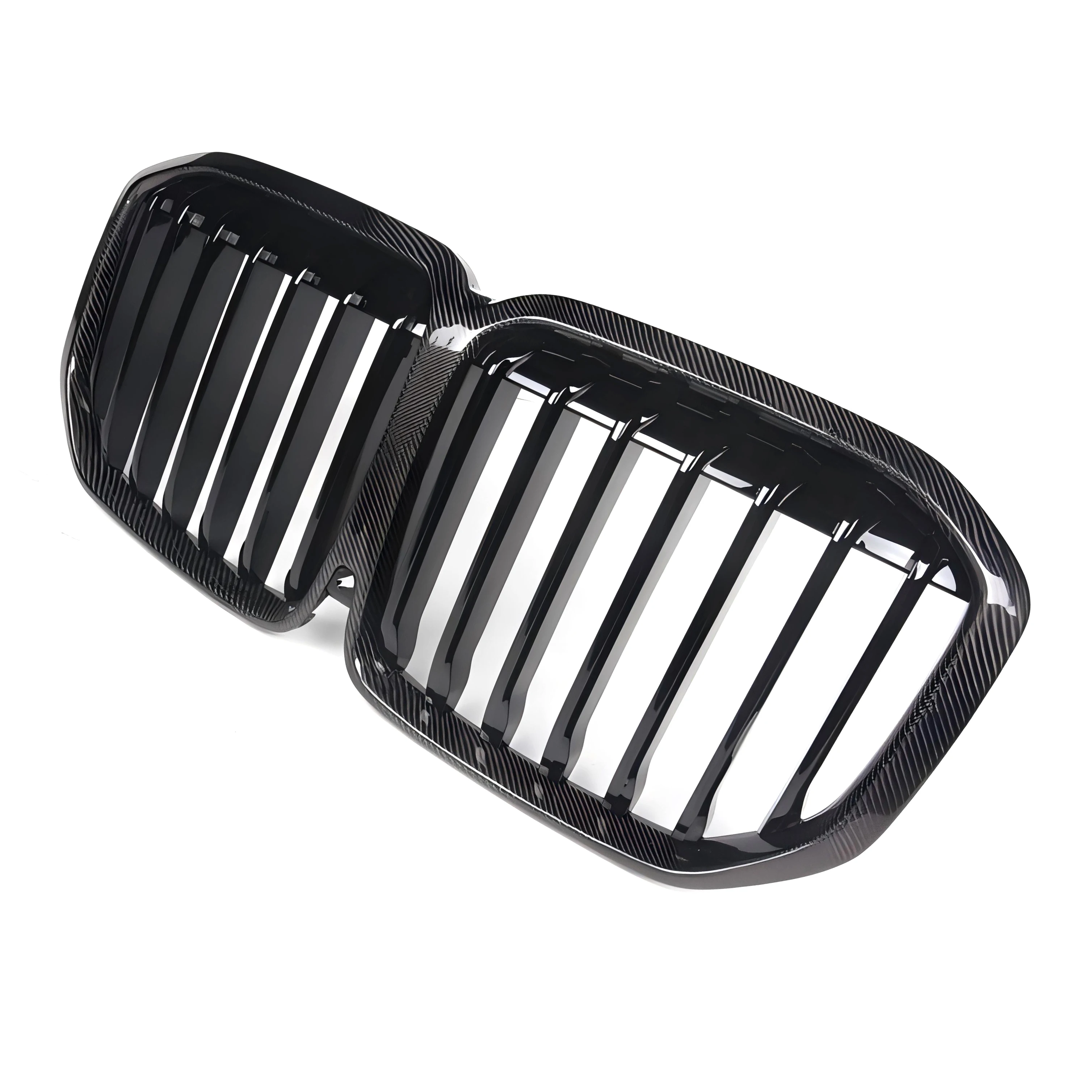 Dry Carbon Fiber Grill Front Bumper Single Slat Kidney OEM Style Grille For 23-25 BMW G07 X7