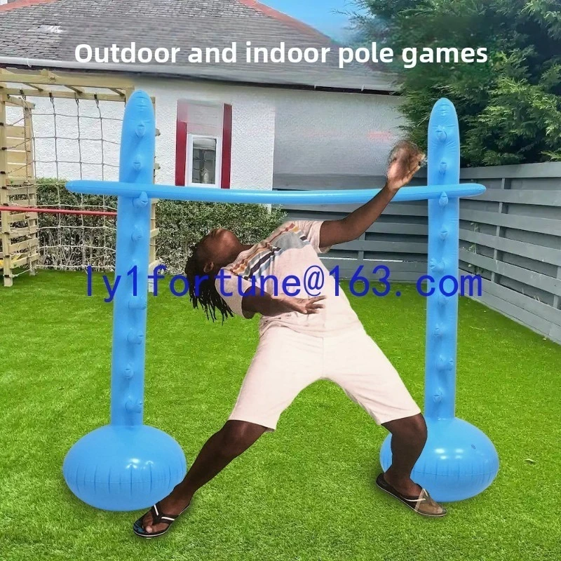 Inflatable Portable Green Inflatable High Vault Game Holiday Party Indoor and Outdoor Decoration Interactive Inflatable Pole