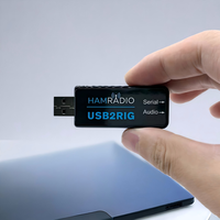 USB2RIG Radio USB Sound Card Connector, Suitable For For KENWOOD, YAESU, ICOM Service Radio Stations