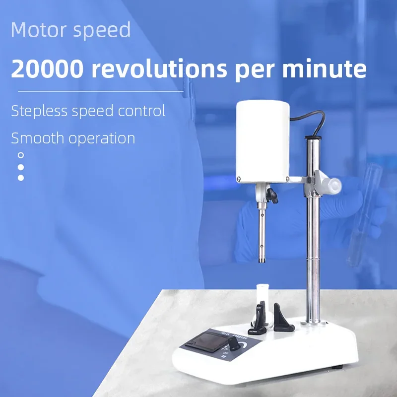 Adjustable High Speed Lab Homogenizer Digital Display Emulsifier Stirrer Tissue Grinder Homogenizing Mixer for Laboratory Use