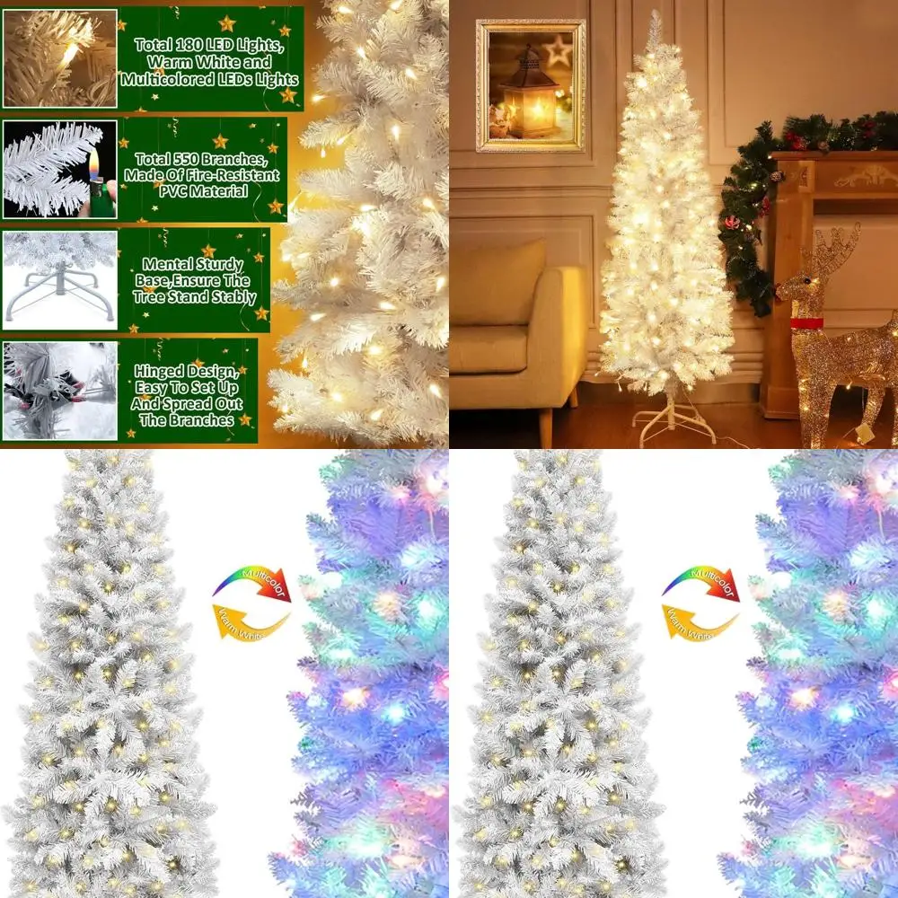 Prelit White Pencil…