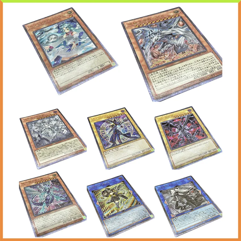 

Аниме Yu-Gi-Oh DIY ACG Effect Veiler Labrynth Черный фокусник Красные глаза Черный дракон Игрушки для мальчиков Коллекционная открытка Подарки на день рождения