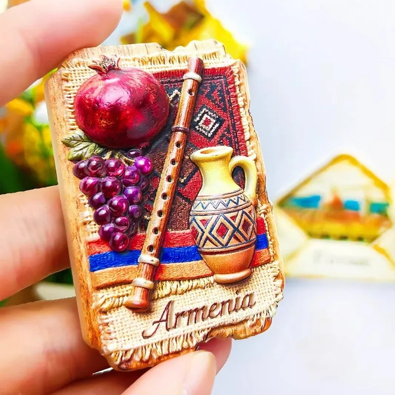 Armenia Fridge Magnets Yerevan Souvenirs Pomegranate Flute Fridge Stickers Birthday Gifts Home Decoration