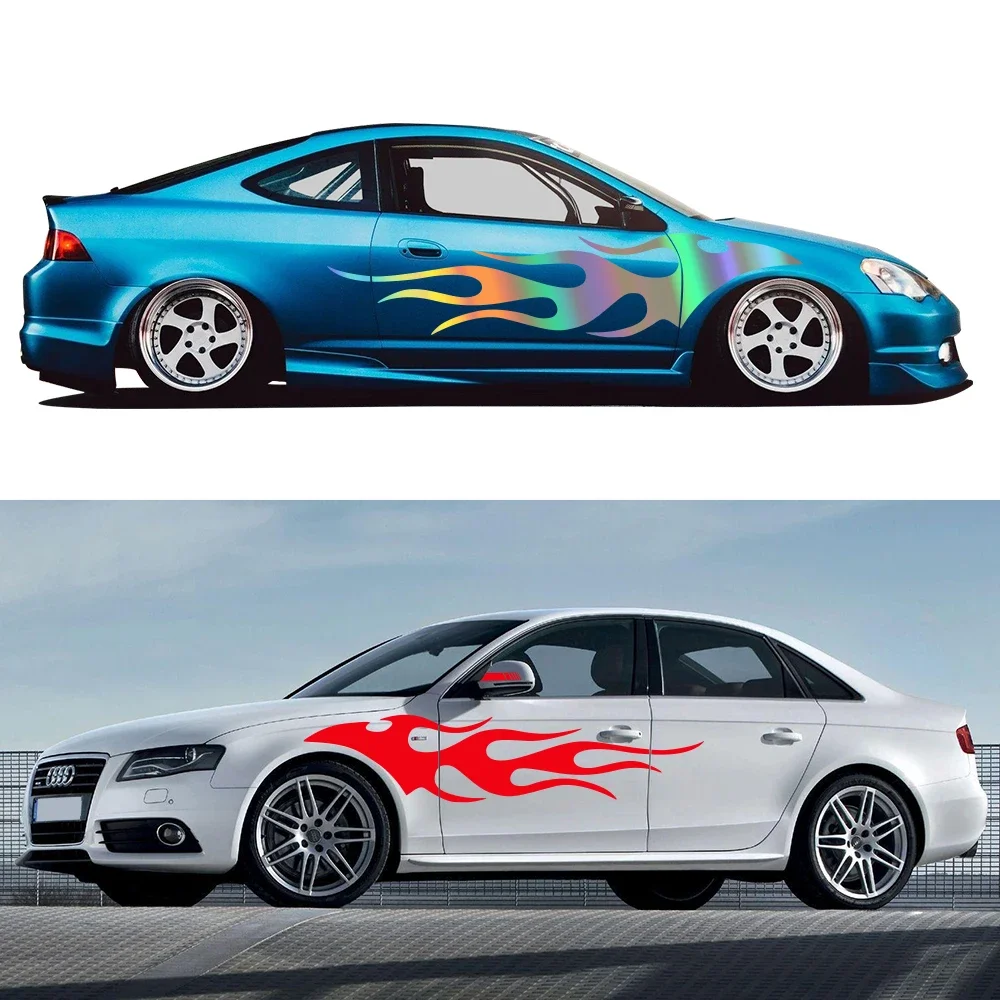 

Car Door Side Stickers Rearview Mirror Declas Kit Auto Color Vinyl Film Waterproof Creative PVC Stickers Car Accessories