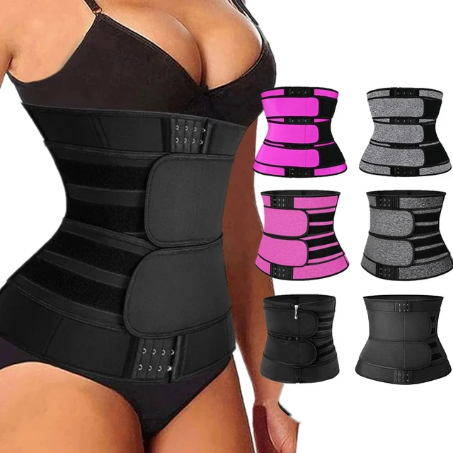 Waist Trainer Corset Women Thermo Sweat Belts Compression Modeling Strap Body Shaper Colombian Girdles Gym Slimming Belly Belt AliExpress