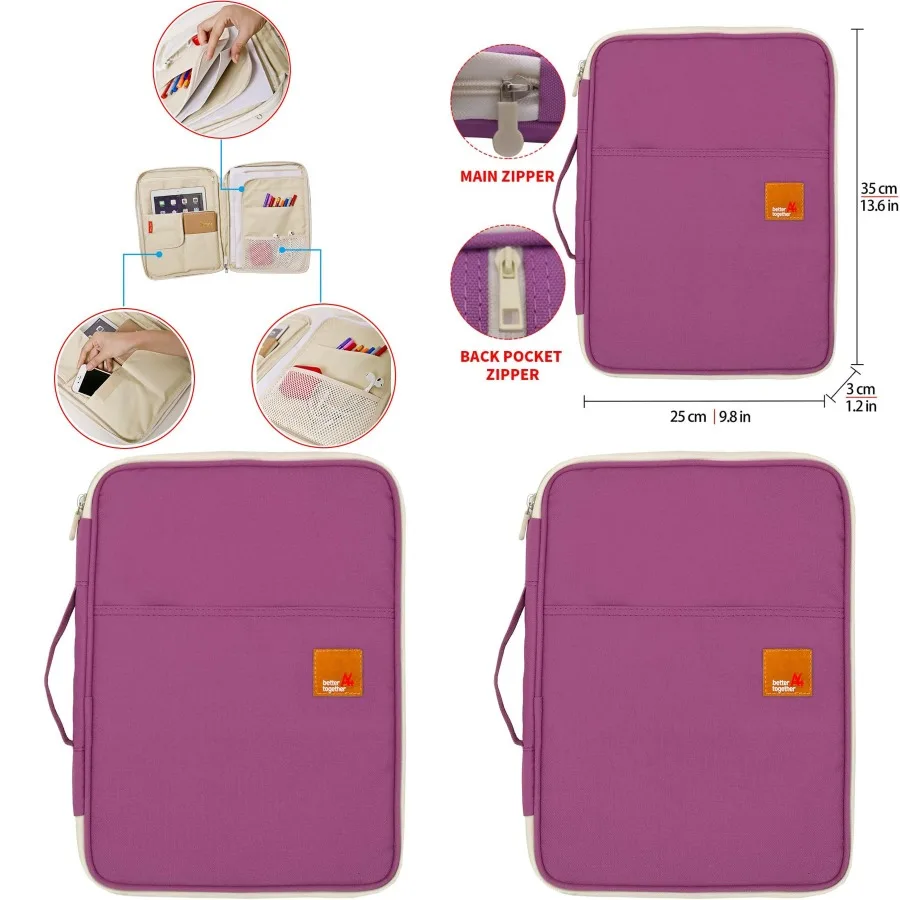 Universal Travel Gear Organizer for Electronics Accessories and Documents - Compact Durable Multi-Compartment Carry-On Bag with