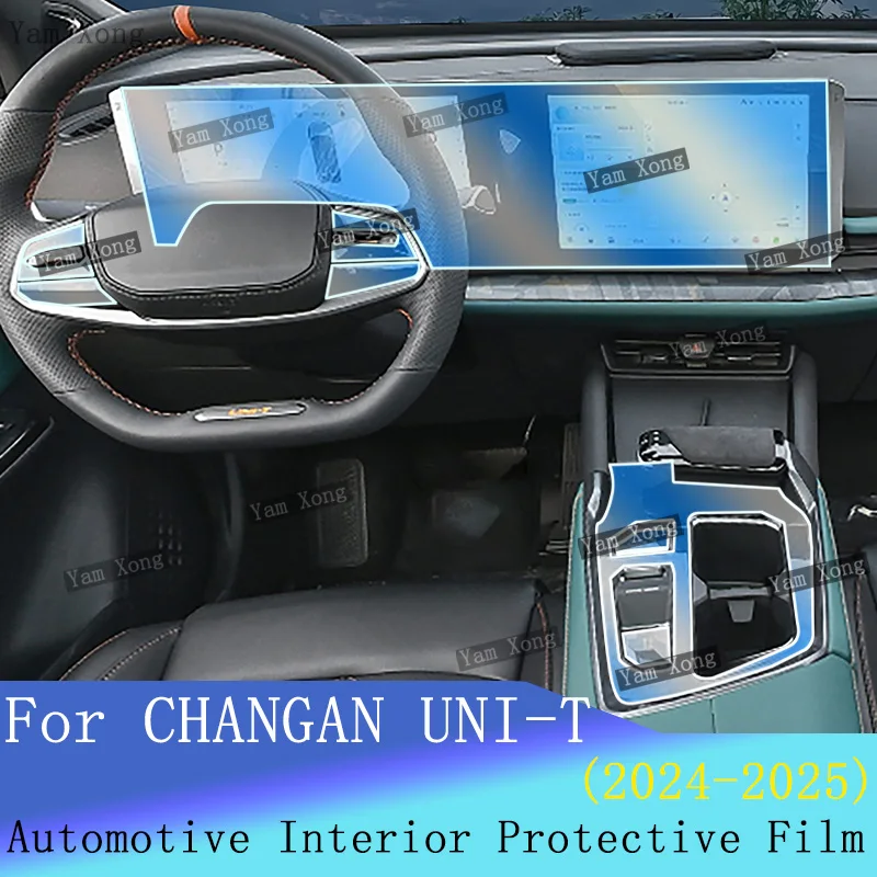 

Auto navigation protective For CHANGAN UNI-T 2024 2025 Full set interior Film Center Console Transparent Sticker BC Pillar Film