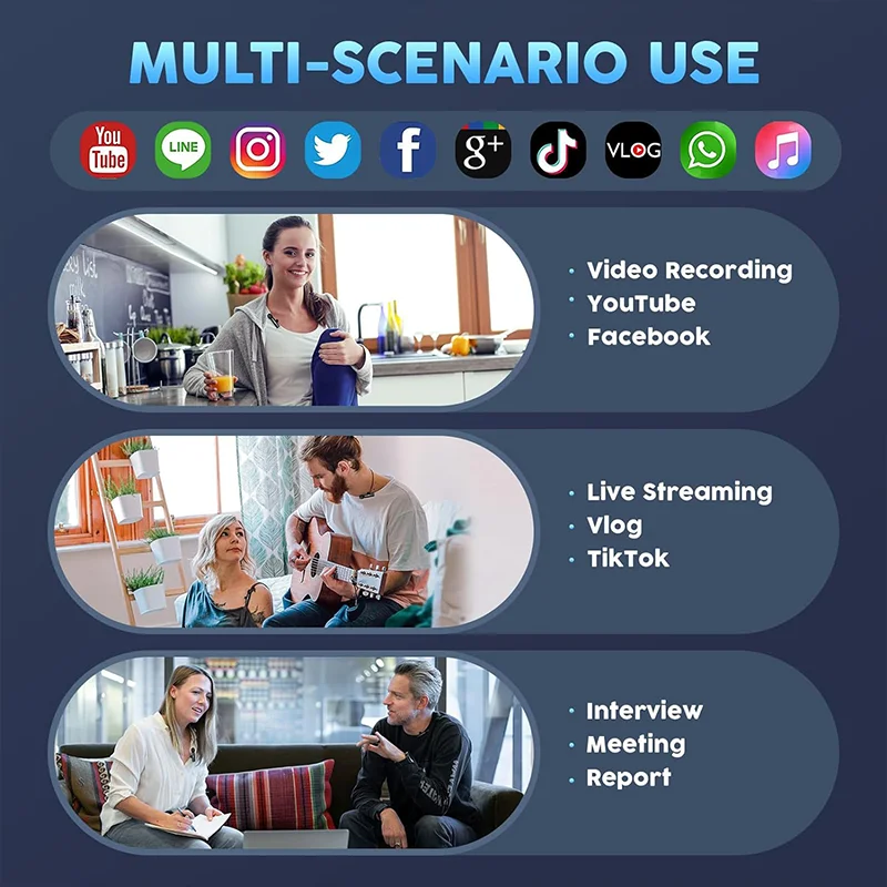 4 in 1 Wireless Lapel Microphone Lavalier Studio Microfono Solapa Inalambrico Mikrofon Do Komputera For Mobile Iphone Camera PC