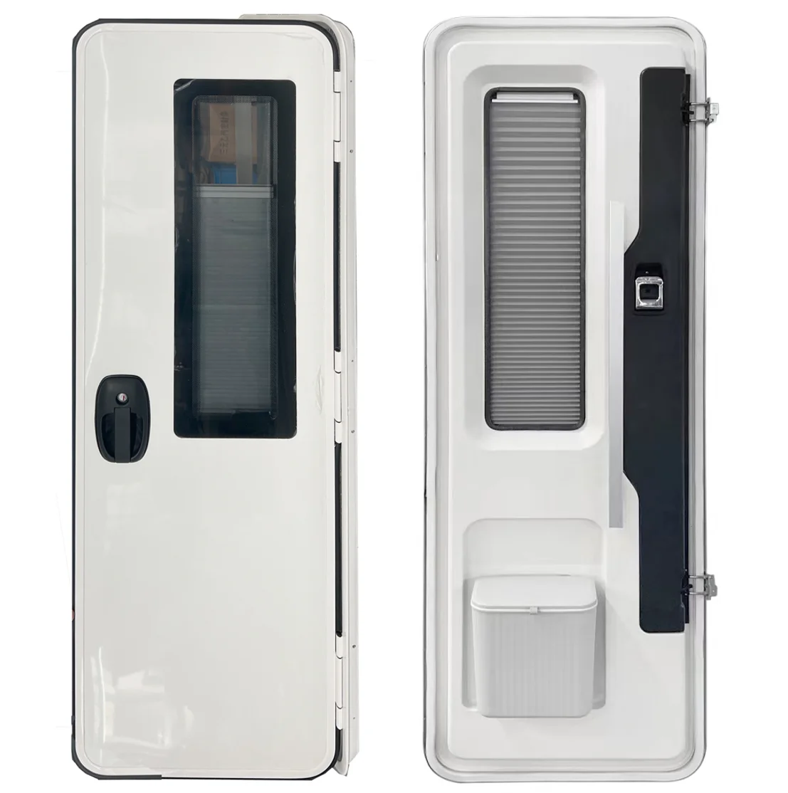 

Xuhe New Motorhome Caravan RV European Entry Door With Tempered Glass And Foam Technology