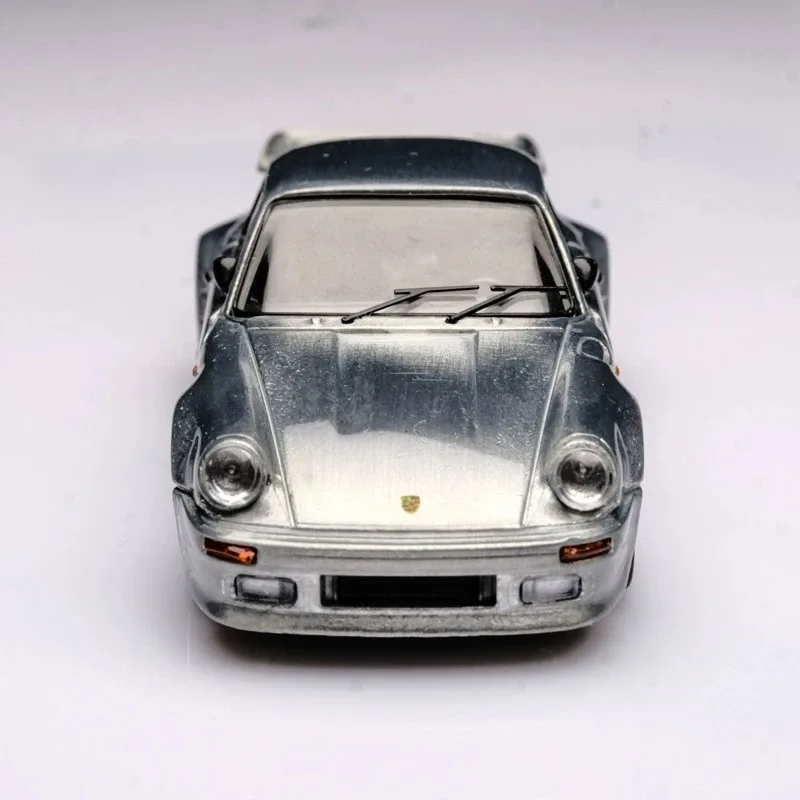 Biens TER-Modèle de voiture Turbo Blackbird Collector, couverture ouverte, alliage, version 911, 930, 1:64