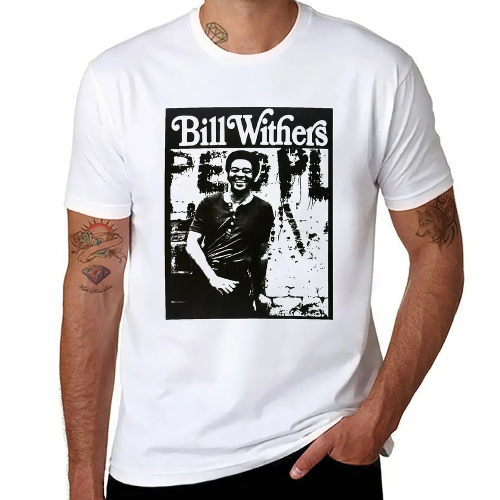 New Bill withers T-Shirt Blouse anime clothes mens clothes