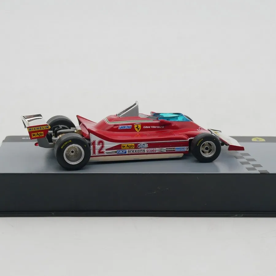 Diecast Ixo 1:43 Scale 312 T4 Gilles Villeneuve 1979 Racing Alloy Car Model view 3
