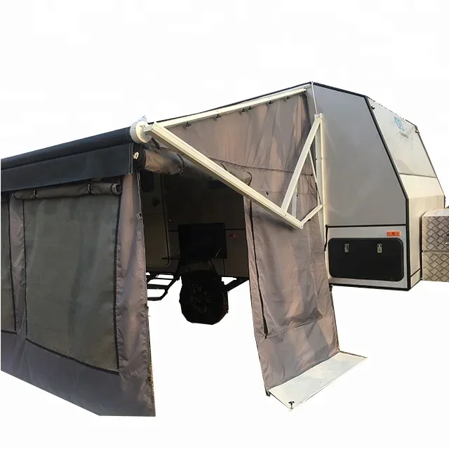 Caravan Awnings,Factory 3-4 Person Outdoor Camping Tent RV Trailer Motrohome Caravan Camper Van Awning Annex Tent