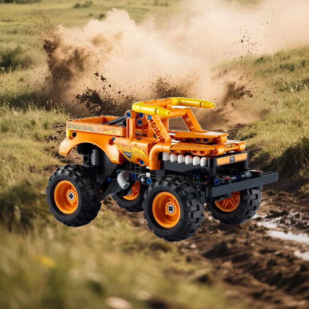 2025 nuevo monstruo vehículo todoterreno bloques de construcción acrobacias coche modelo juguete para niños niño regalo de Navidad