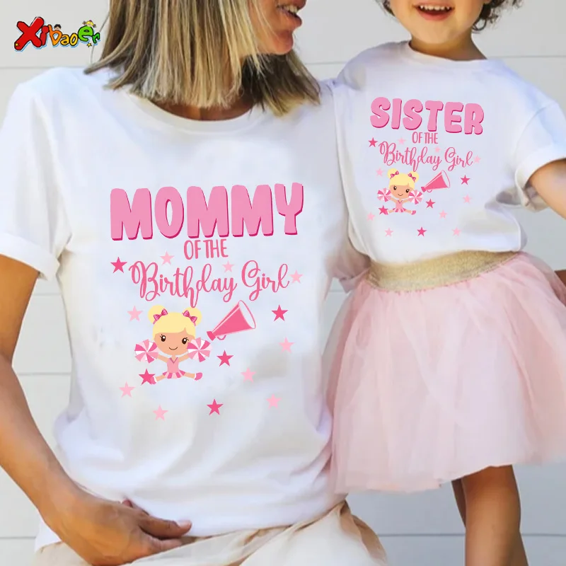 Birthday Family Shirts Matching Outfits T-shirts Family Tees Birthday Shirt Baby Custom Name Outfit Matching Kids Clothes Girls