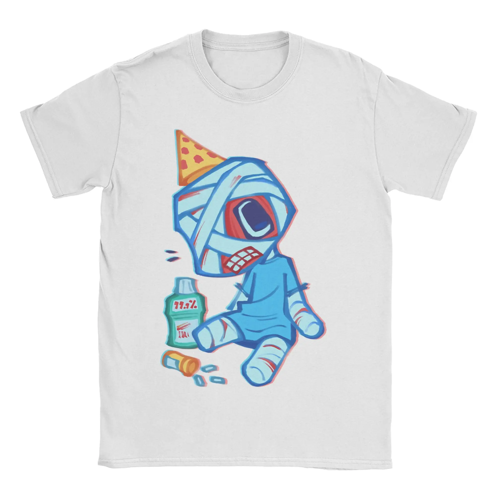 Men Women's captain curly mouthwashing T Shirt  100% Cotton Tops Fashion Short Sleeve O Neck Tee Shirt Birthday Present T-Shirt