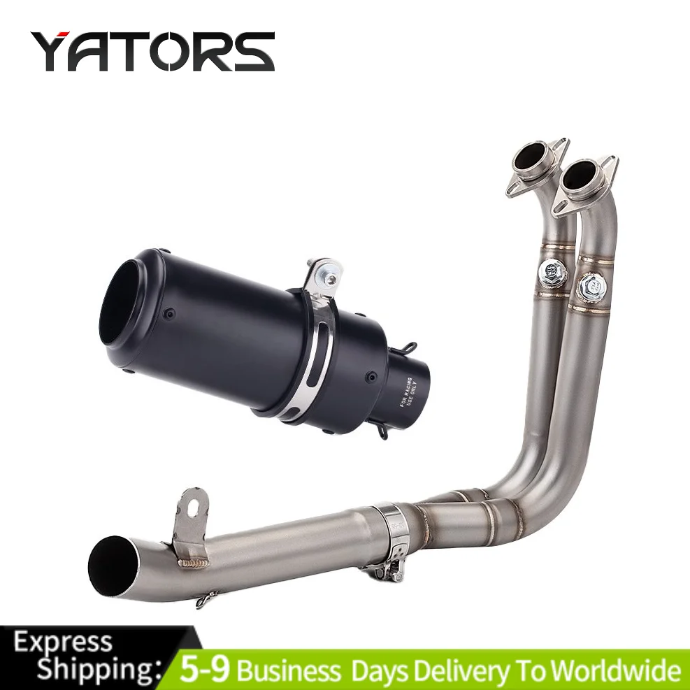 

Motorcycle Exhaust System Muffler Link Pipe Black For CF-Moto 450SR 450SR-S Exhausts Pipes