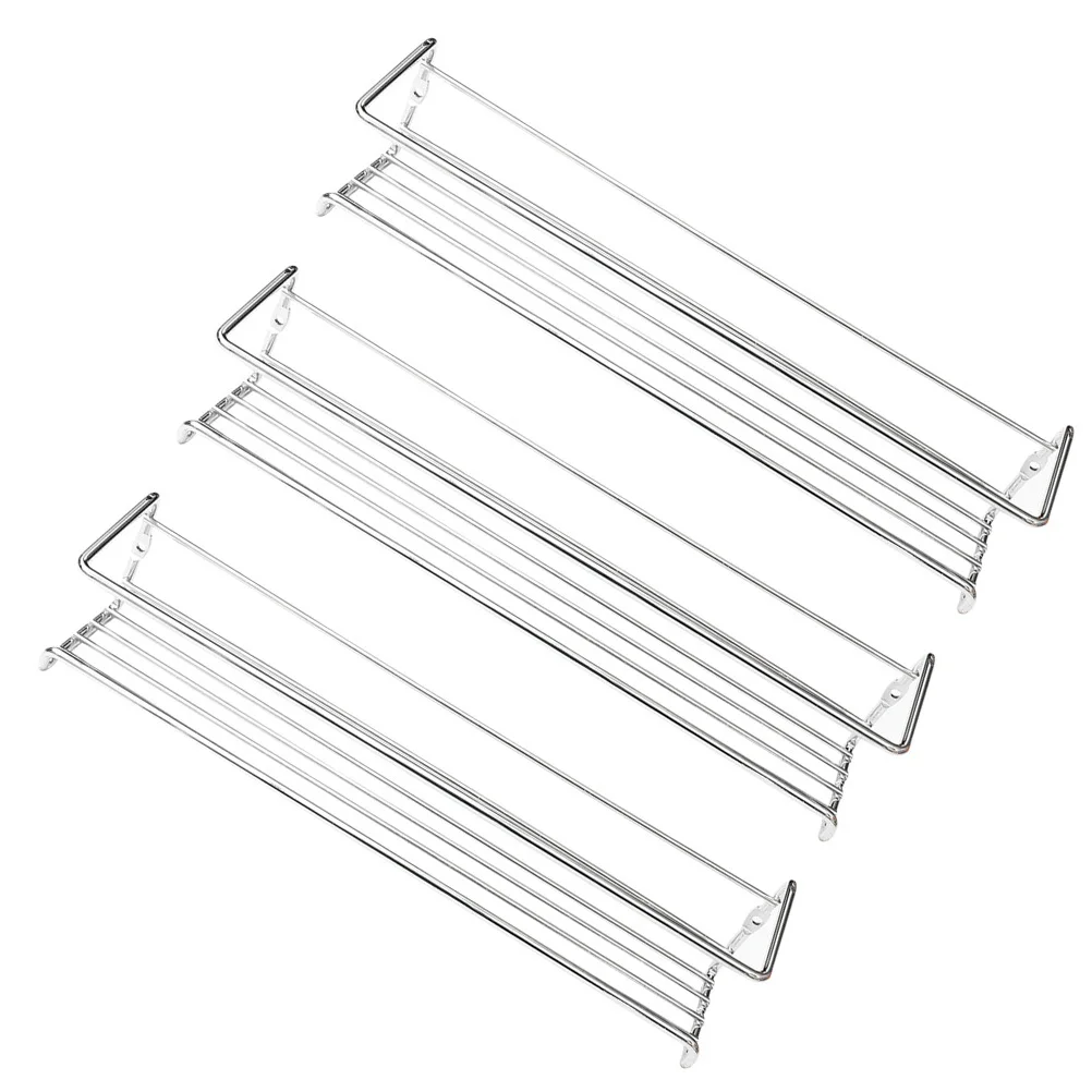 

3Pcs Wall Mounted Seasoning Rack Zinc Alloy Kitchen Organizer Spice Storage Shelf Waterproof Strong Bearing Capacity Easy