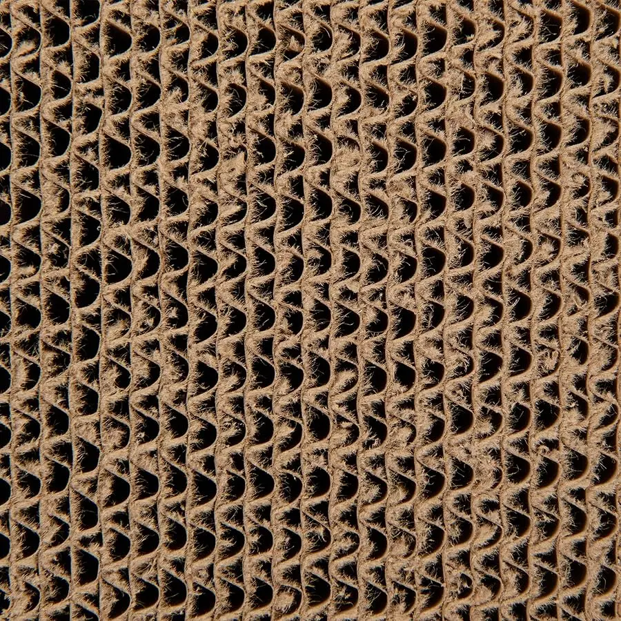 SmartyKat Super Scratcher Corrugated Cat Scratcher، تقنية Catnip Infusion - بني، عريض واحد